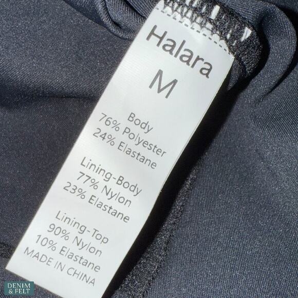 Halara Zip Front Active Mini Dress Black with Built-In Shorts Size M NEW/NWT!! - Picture 8 of 10